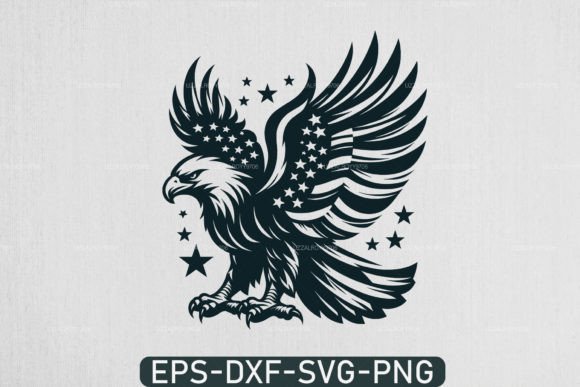 Eagle with American Flag, 4th July SVG: Practical Applications for Patriotic Crafting and Design