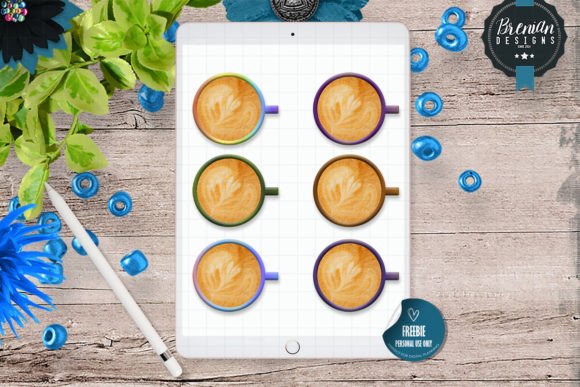 Elevating Digital Planning with Colorful Cups Digital Stickers