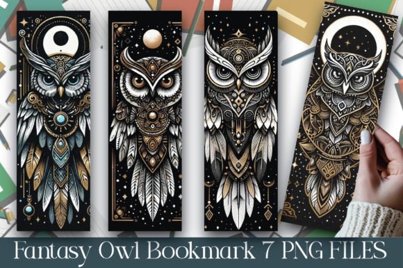 Fantasy Owl Bookmark Design Guide