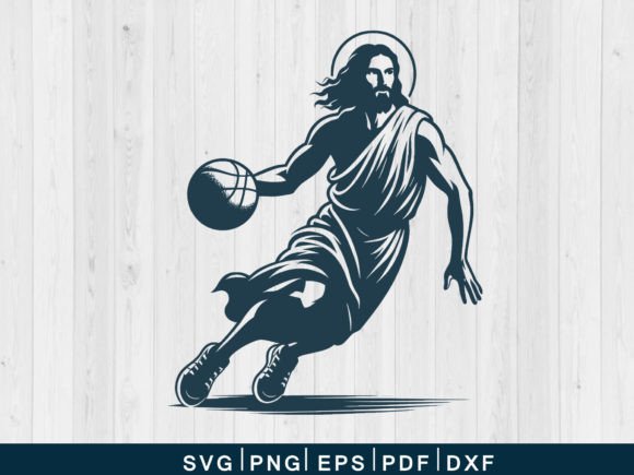 Jesus Playing Basketball SVG Funny Gift: Creative Applications for Faith and Sports