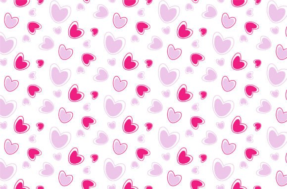 Love Pattern Cute in Modern Design