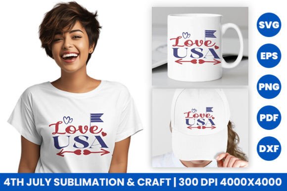 Love USA: Bold Typography for Patriotic Design