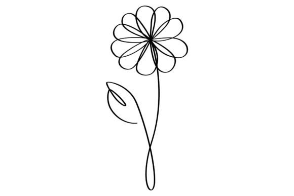 Single-line Art of Flowers: Practical Applications for Modern Design and Expression