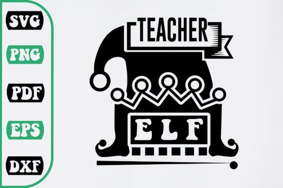 Teacher Elf SVG Design for Creative Projects