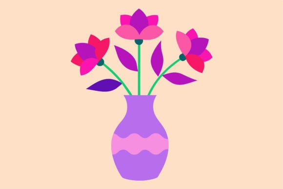 Vase with Pink and Purple Flowers: Elevating Modern Interiors Through Intentional Design