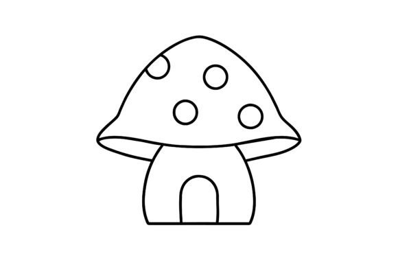 Vector Illustration of a Minimalist Mush: Strategic Application in Modern Design
