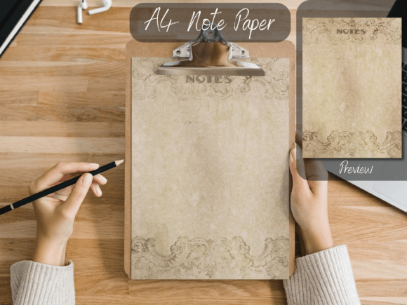Vintage Pattern A4 Printable Note Paper: Elevating Everyday Communication and Organization